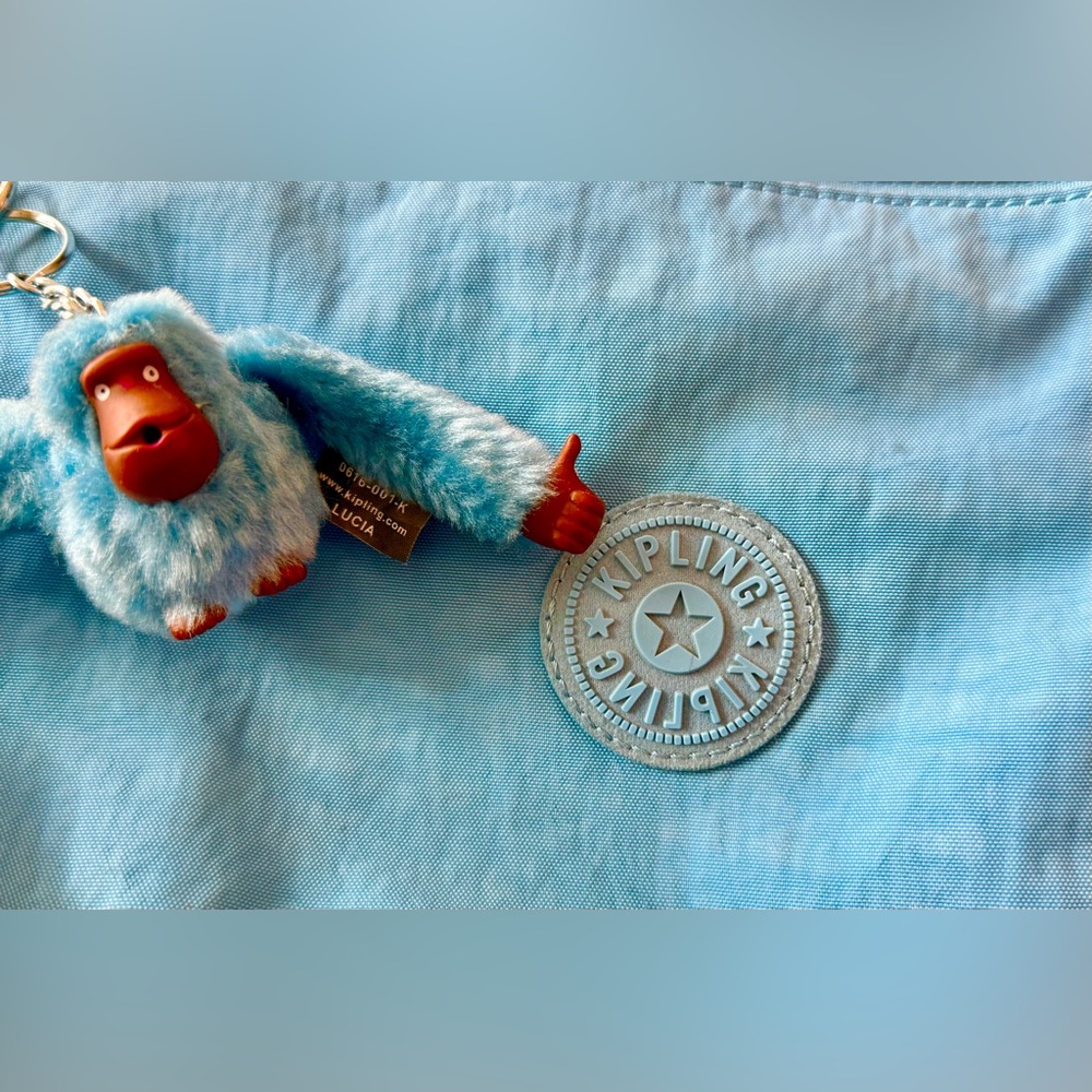 Kipling Elysian Satchel Blue Beam Shoulder Crossbody Bag - Picture 14 of 16